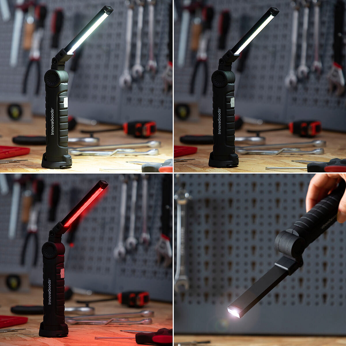5-in-1 Wiederaufladbare Magnetische LED-Taschenlampe Litooler InnovaGoods