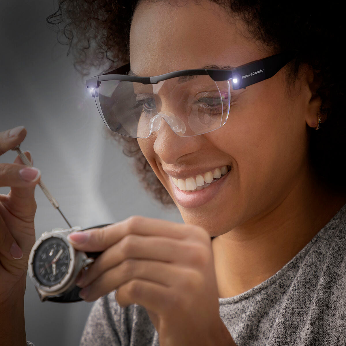 Vergrößerungsbrille mit LED Glassoint InnovaGoods