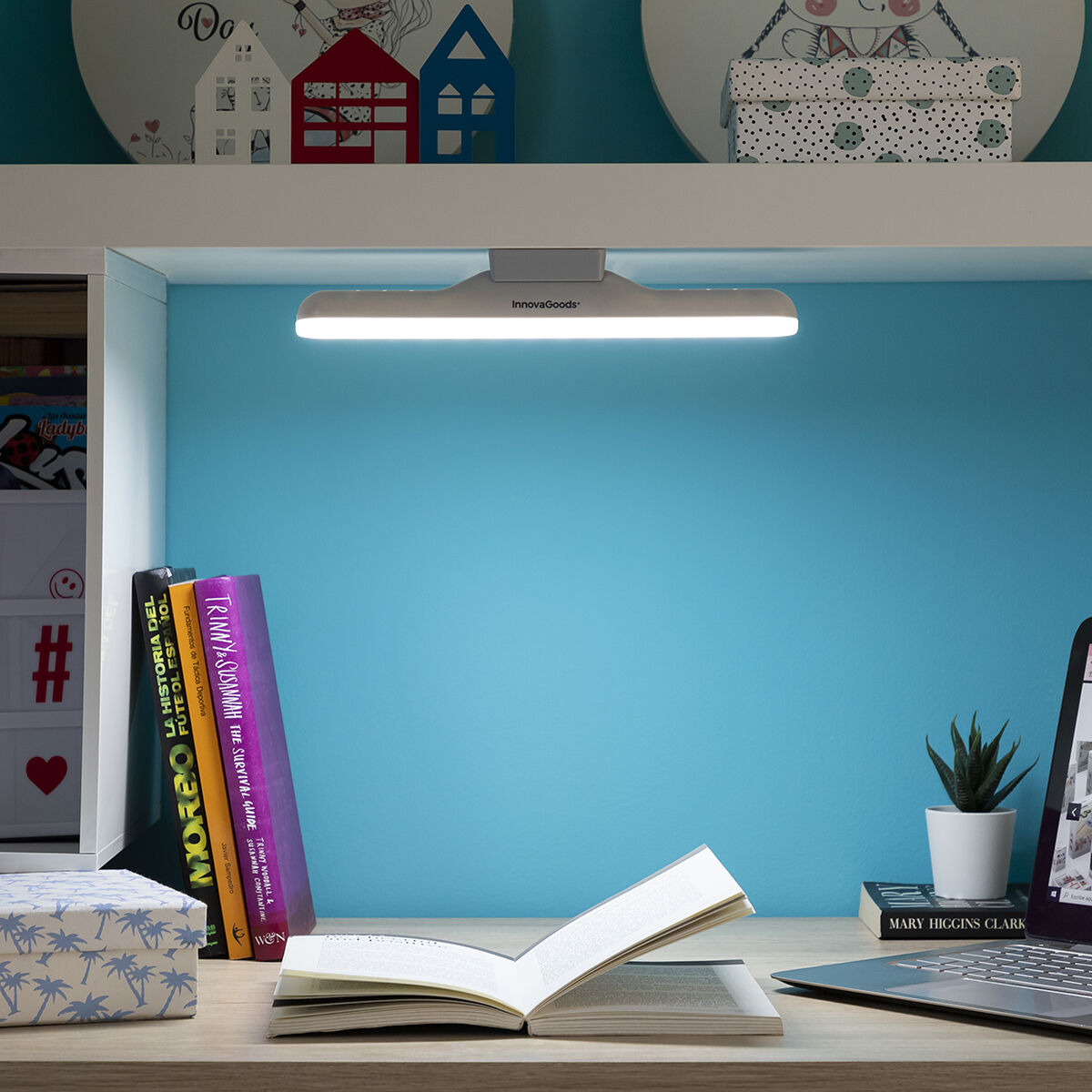 2-in-1 Wiederaufladbare Magnetische LED-Lampe Lamal InnovaGoods