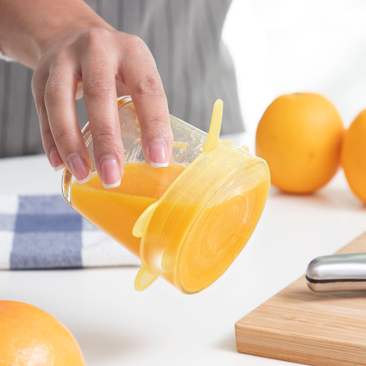 10er-Set Wiederverwendbare Verstellbare Küchendeckel Lilyd InnovaGoods