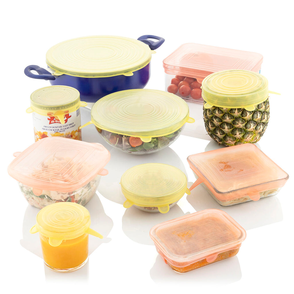 10er-Set Wiederverwendbare Verstellbare Küchendeckel Lilyd InnovaGoods