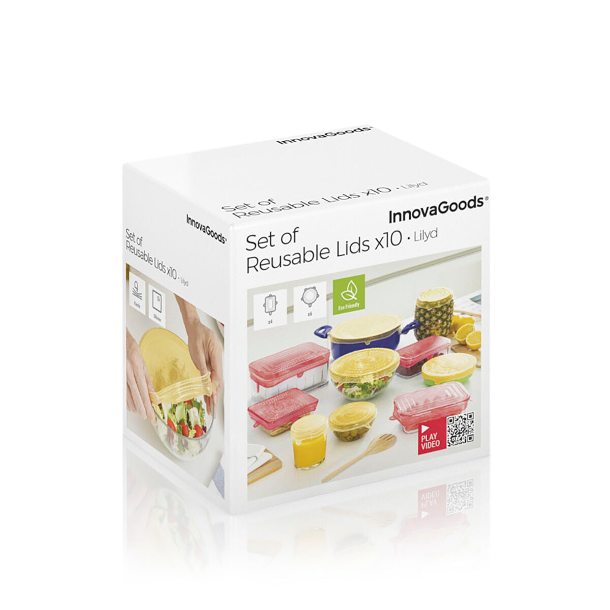 10er-Set Wiederverwendbare Verstellbare Küchendeckel Lilyd InnovaGoods