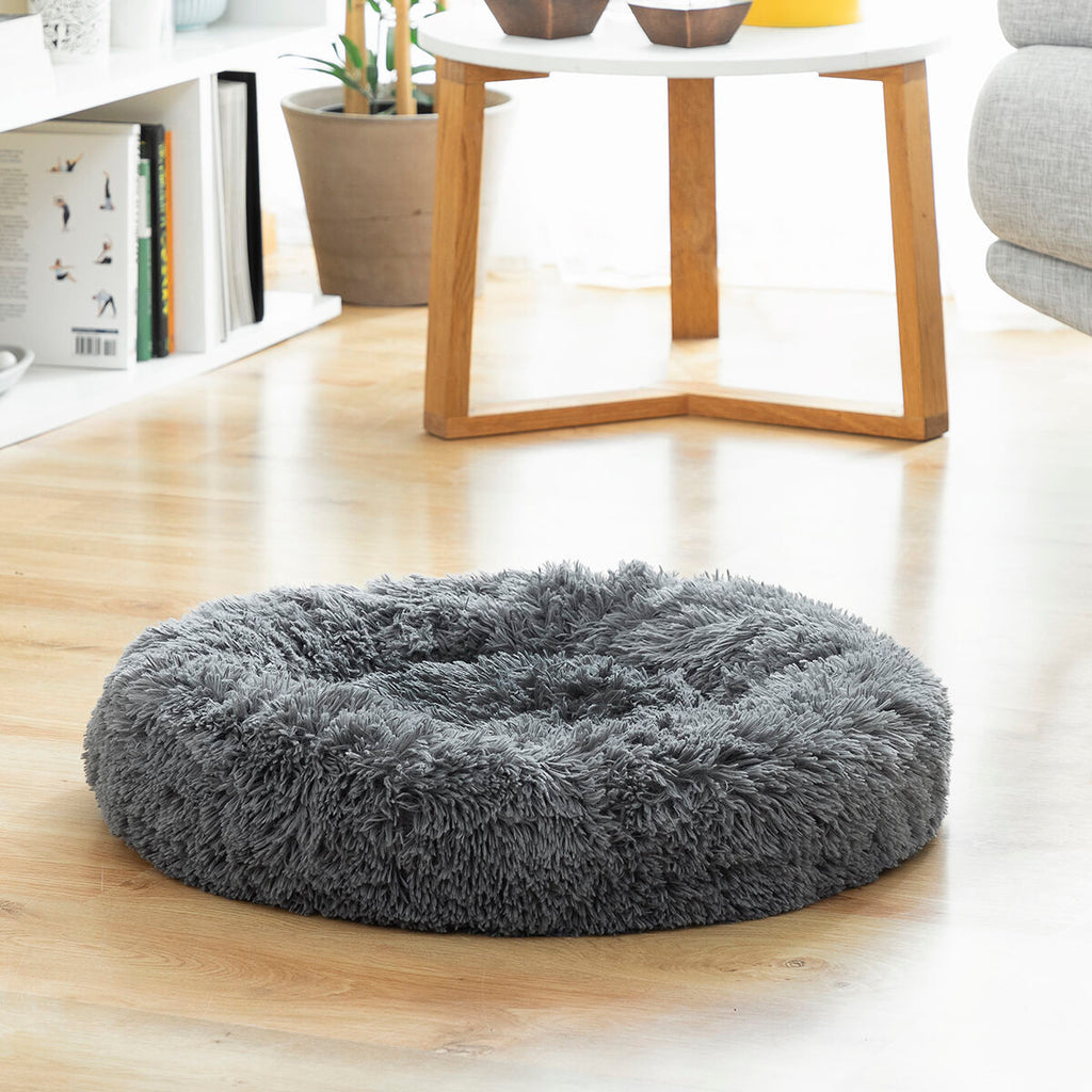 InnovaGoods Bepess Kuscheliges Haustierbett – Ø 60 cm, Grau