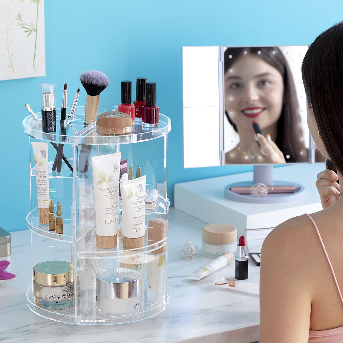 Drehbarer Make-up-Organizer Rolkup InnovaGoods