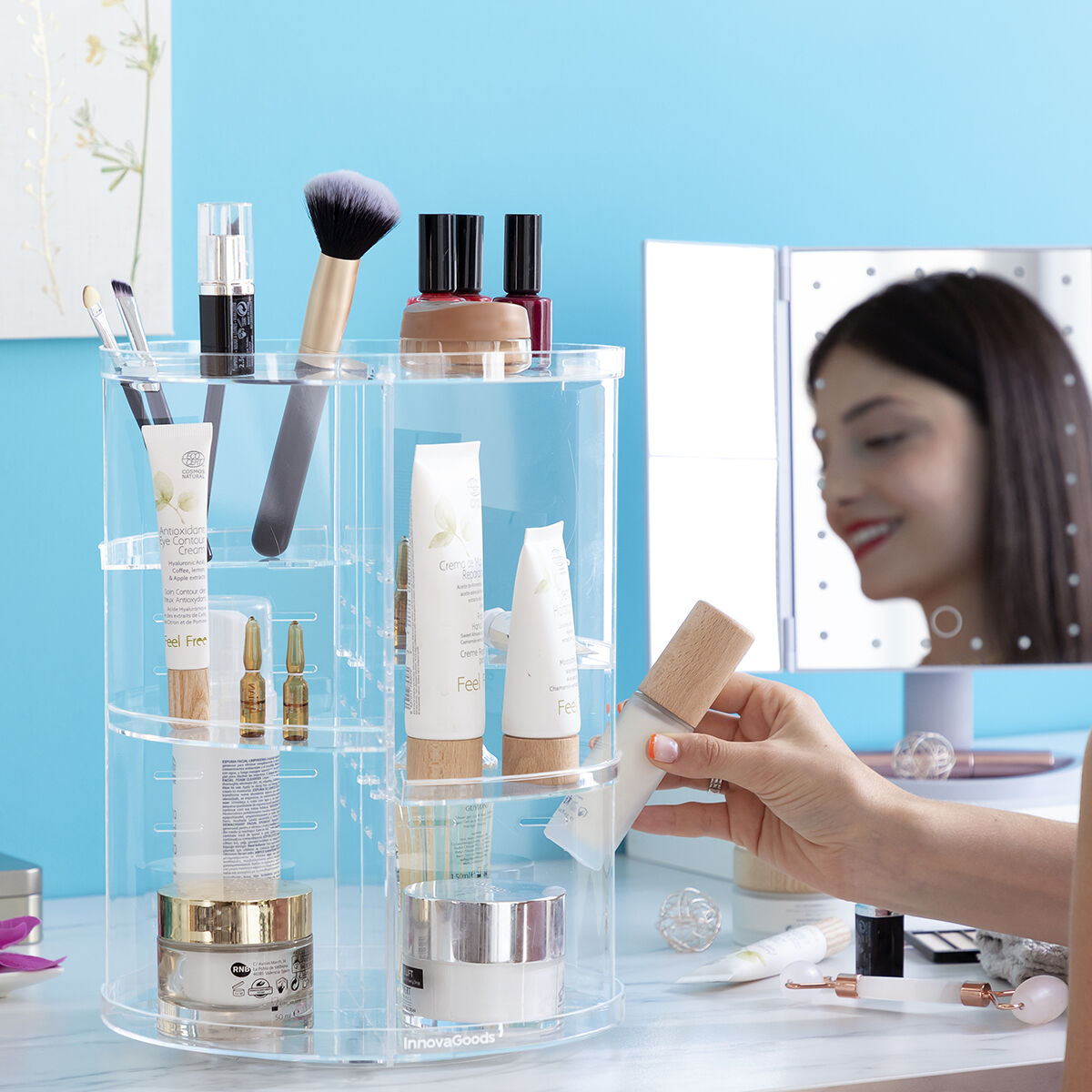 Drehbarer Make-up-Organizer Rolkup InnovaGoods