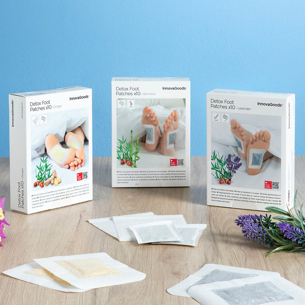 Detox-Fußpflaster Bambus InnovaGoods 10 Stück