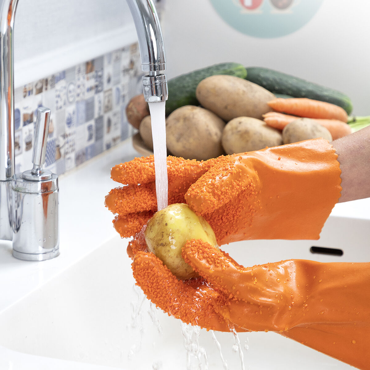 Obst- und Gemüse-Reinigungshandschuhe Glinis InnovaGoods