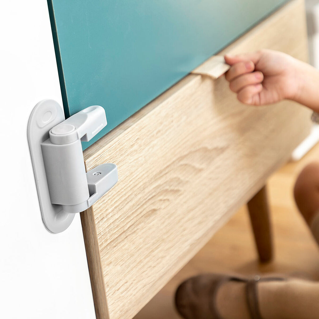Türgriff-Sicherheitsschloss Dlooky InnovaGoods 2er-Set Grau