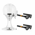 InnovaGoods Ball Getränkespender 3,5 L mit 2 Sunfold-Sonnenbrillen Spain Schwarz