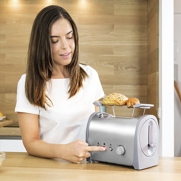 Toaster Cecotec Steel&Toast 2S 800 W Edelstahl
