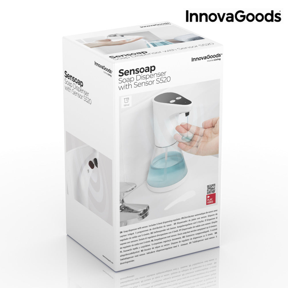 InnovaGoods Sensoap automatischer Sensor-Seifenspender – Weiß-Schwarz