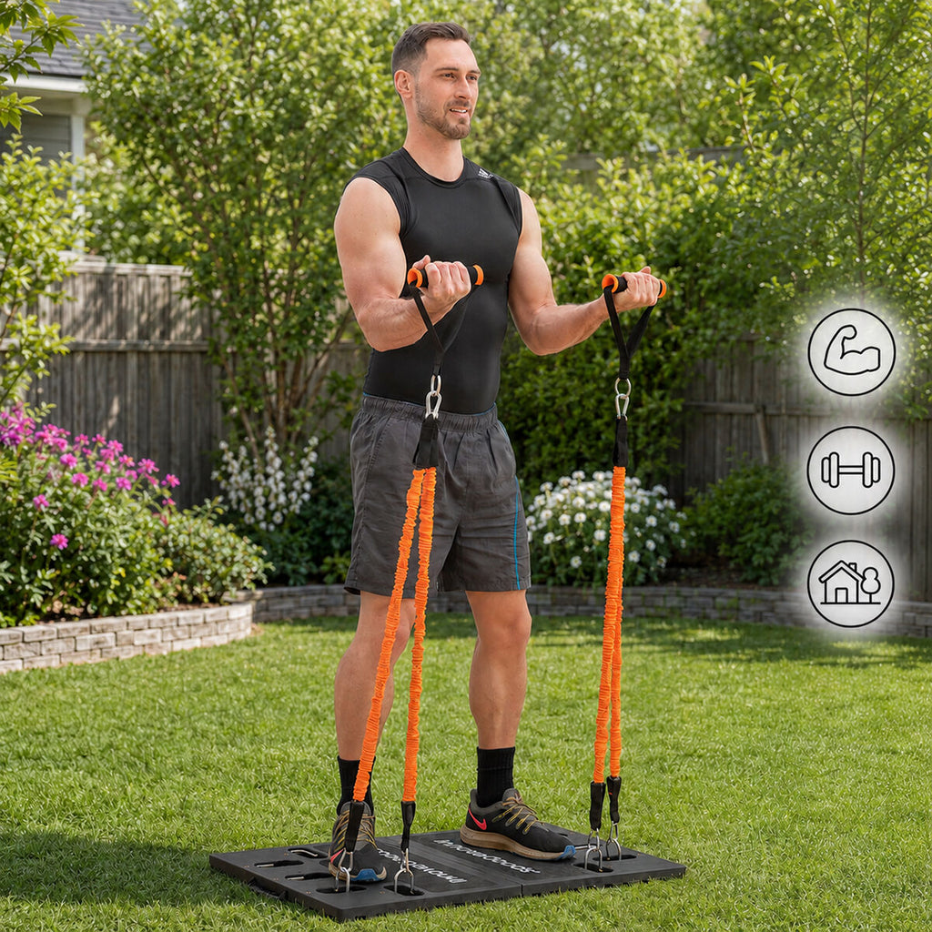 InnovaGoods Gympak Max tragbares Trainingssystem mit Zubehör
