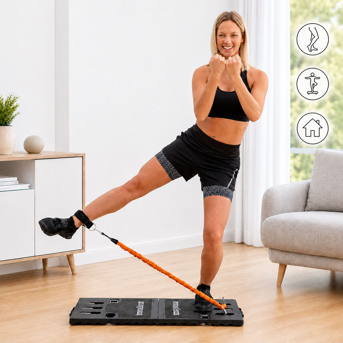 InnovaGoods Gympak Max tragbares Trainingssystem mit Zubehör