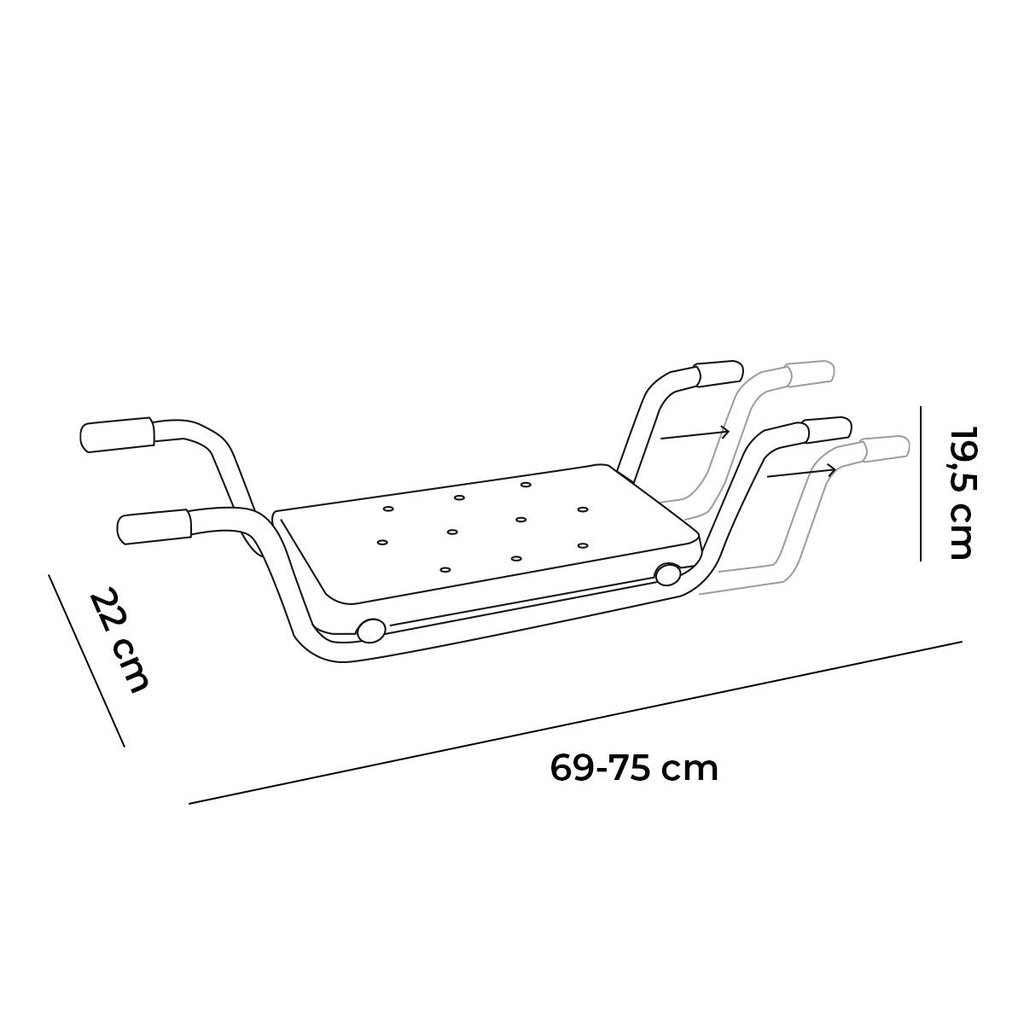 InnovaGoods Seburett 2-in-1-Badewannensitz mit Trittfunktion – bis 120 kg
