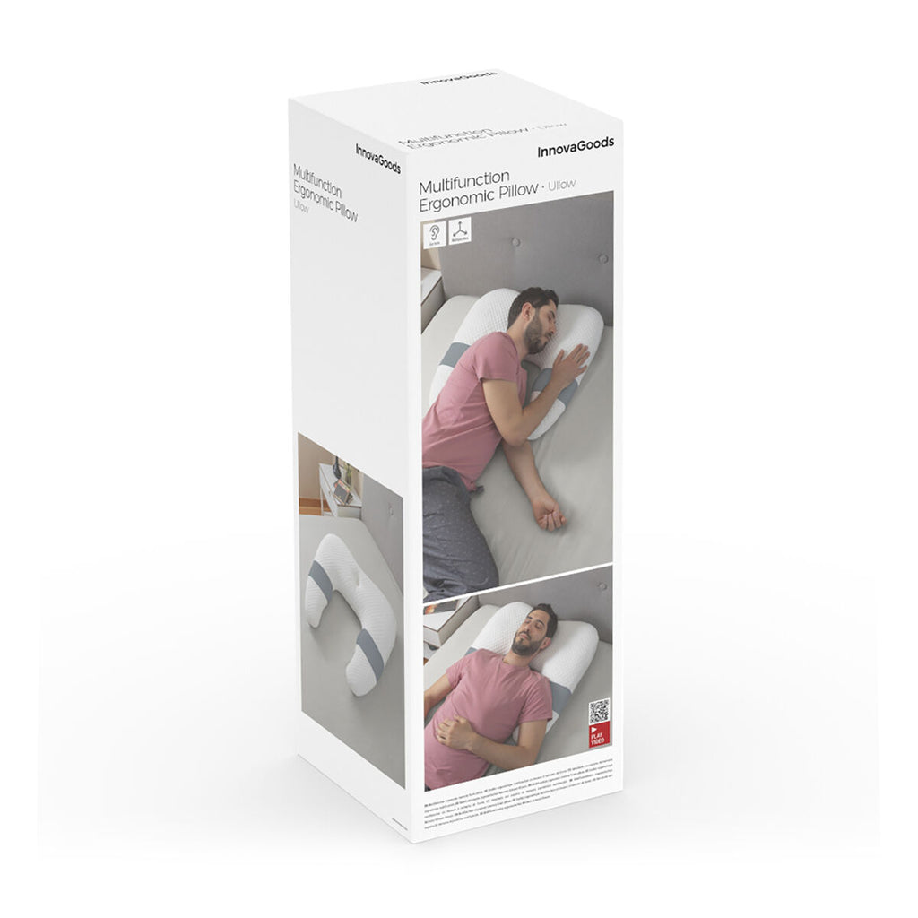 InnovaGoods Ullow ergonomisches U-Kissen aus Memory-Schaum