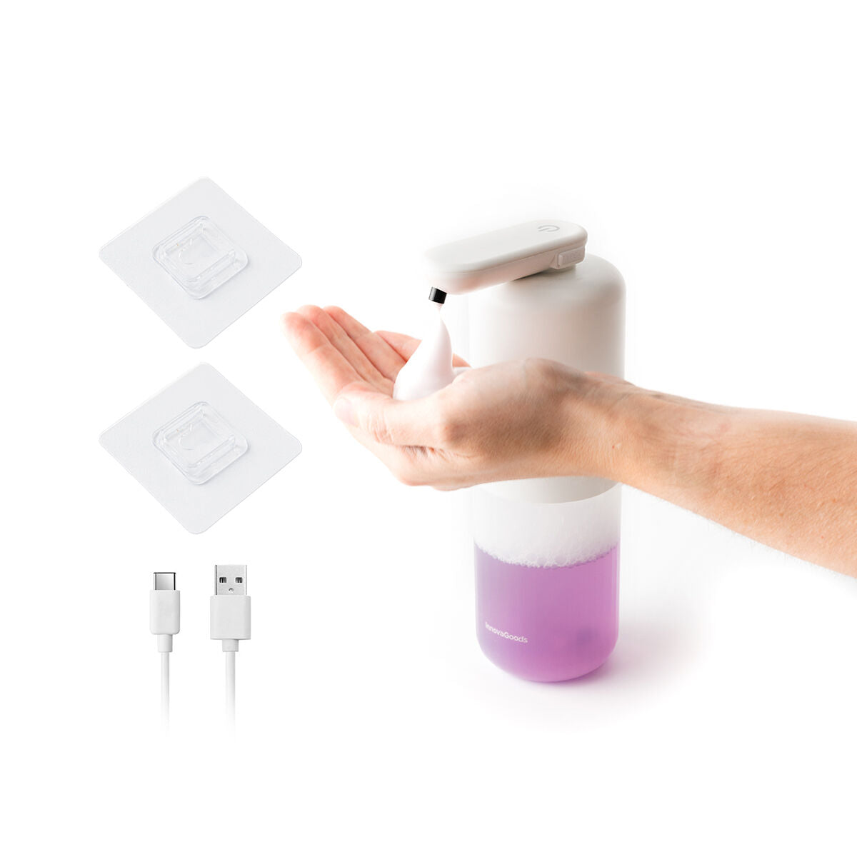 InnovaGoods Bitefom Akku-Schaumseifenspender mit Sensor – 350 ml