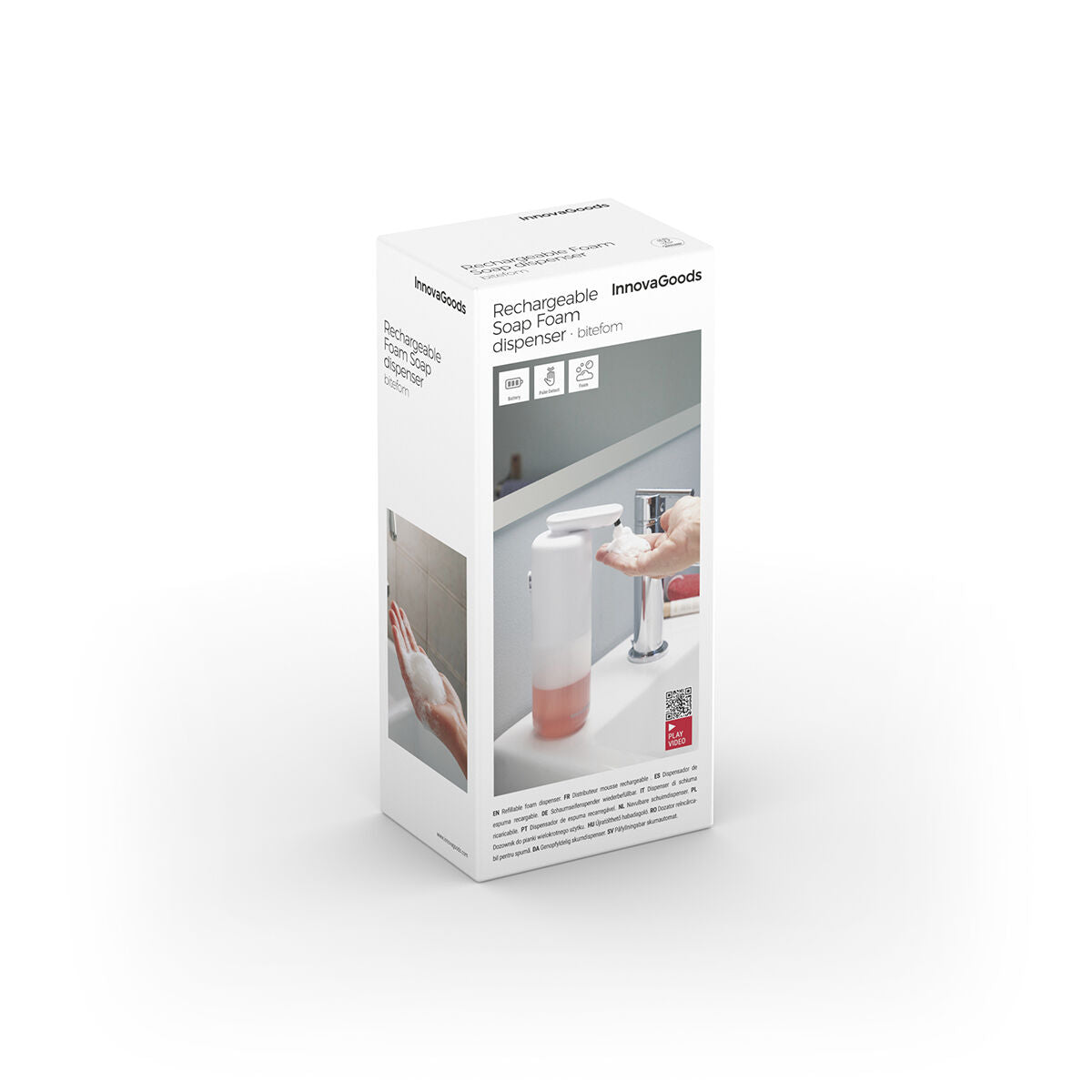 InnovaGoods Bitefom Akku-Schaumseifenspender mit Sensor – 350 ml