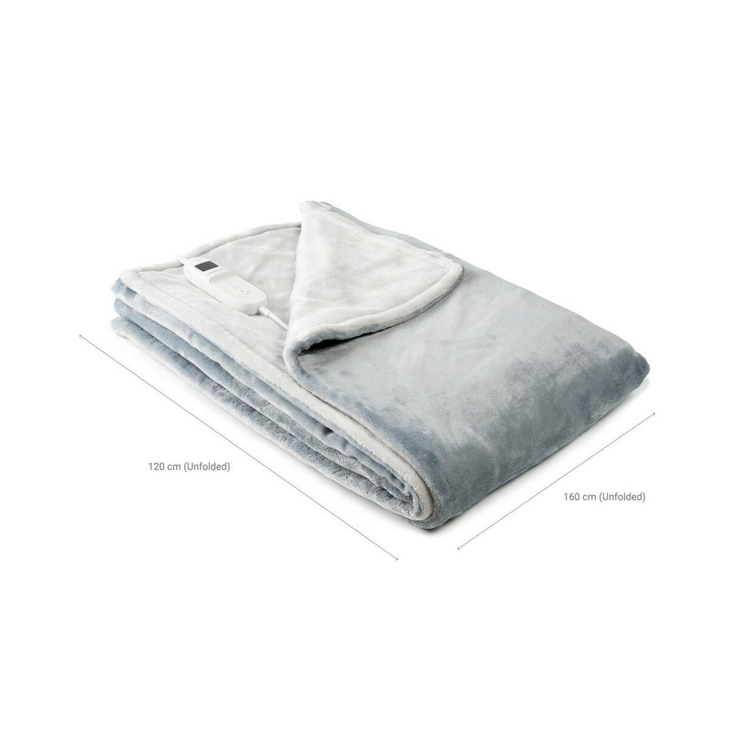 InnovaGoods Elakef elektrische Heizdecke 120 × 160 cm – Grau, 160 W