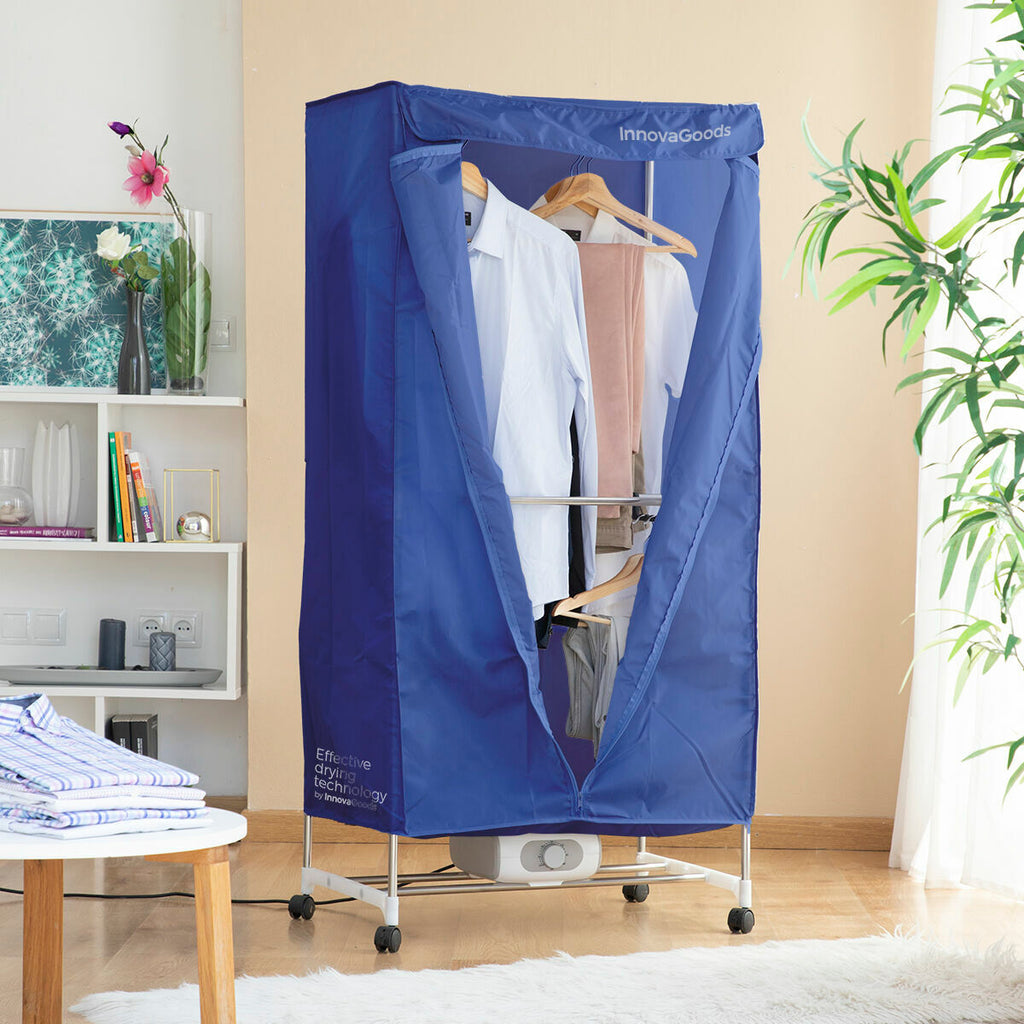 InnovaGoods Dupledry Heißluft-Wäschetrockner – 1200 W, 2 Ebenen, Blau