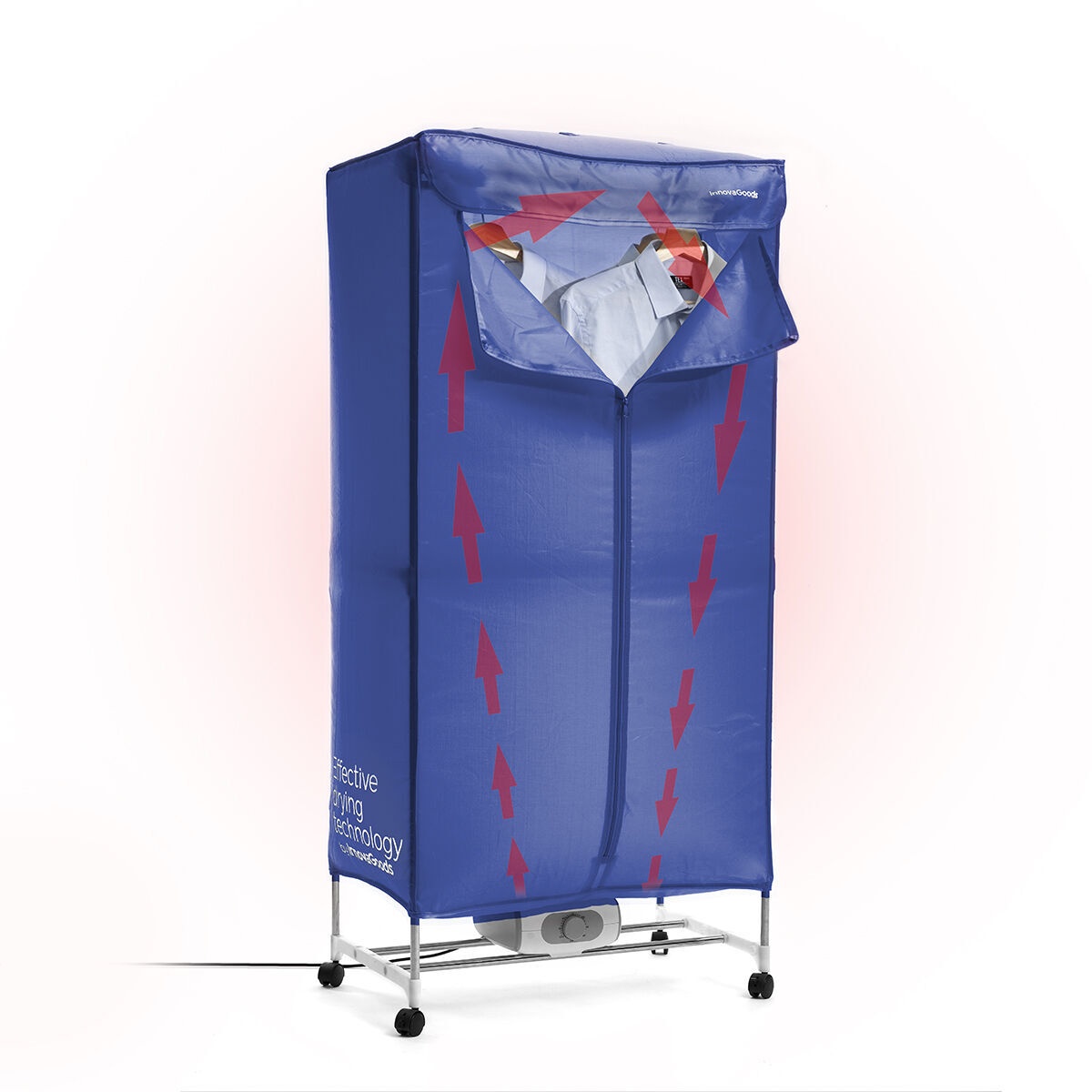 InnovaGoods Dupledry Heißluft-Wäschetrockner – 1200 W, 2 Ebenen, Blau