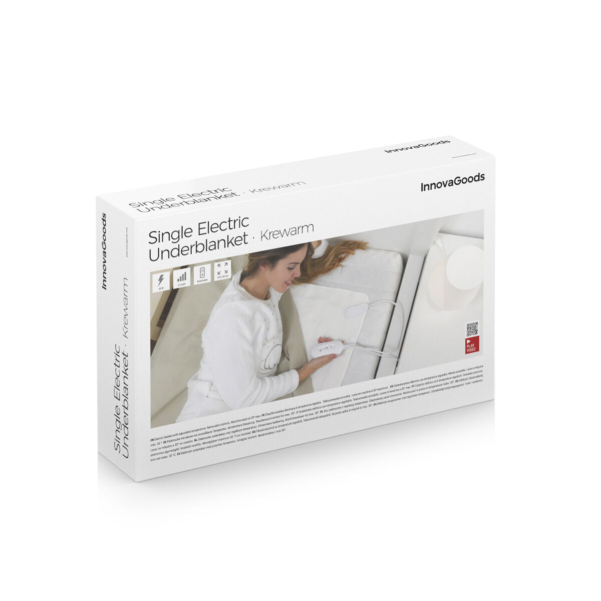 InnovaGoods Krewarm elektrisches Wärmeunterbett 80 × 150 cm – 60 W