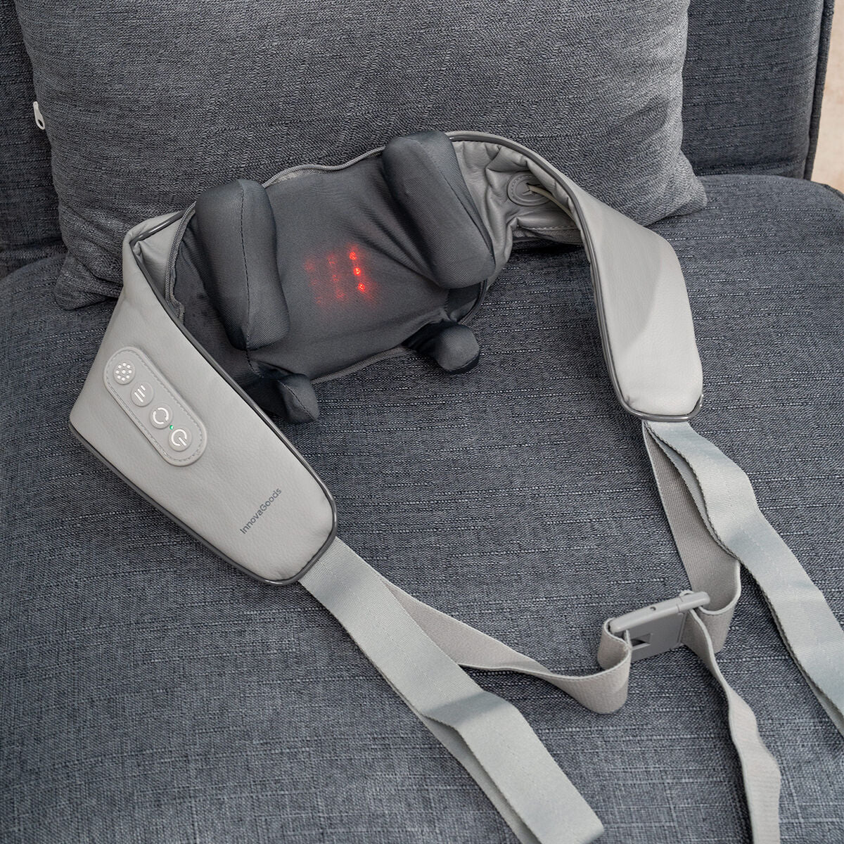 InnovaGoods Silax Akku-Nacken- und Rückenmassagegerät – 6D mit Wärme