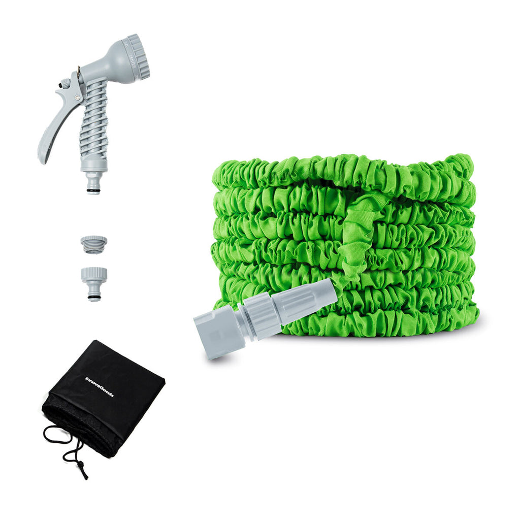 InnovaGoods Hoostend Dehnbarer Gartenschlauch – 15 m, 7 Sprühmuster