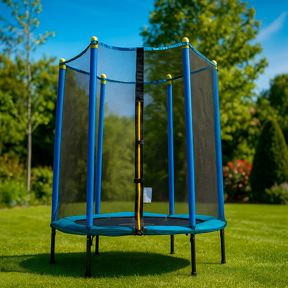 InnovaGoods Zuply Kindertrampolin mit Sicherheitsnetz – Ø 140 cm