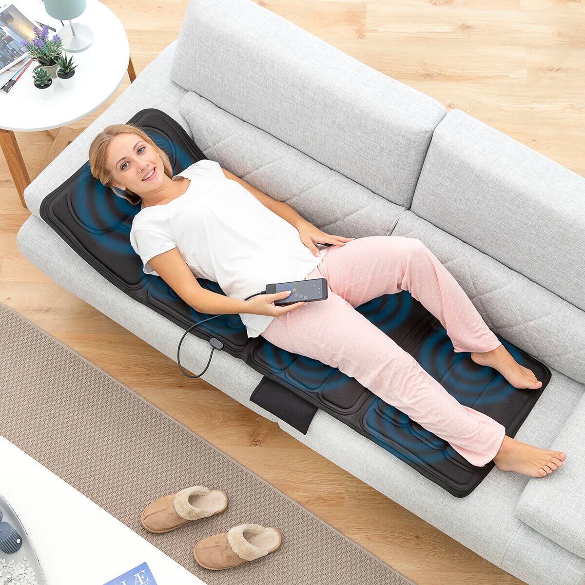 InnovaGoods Vhemat Vibrationsmassagematte mit Wärmefunktion – 156 × 54 cm