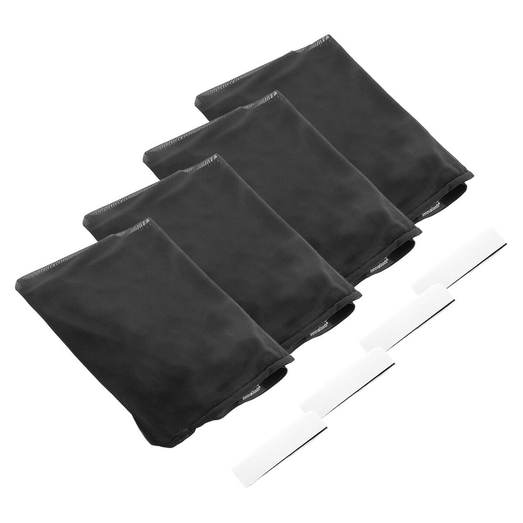 InnovaGoods Netz-Sonnenschutz fürs Auto – 4er-Set, Schwarz