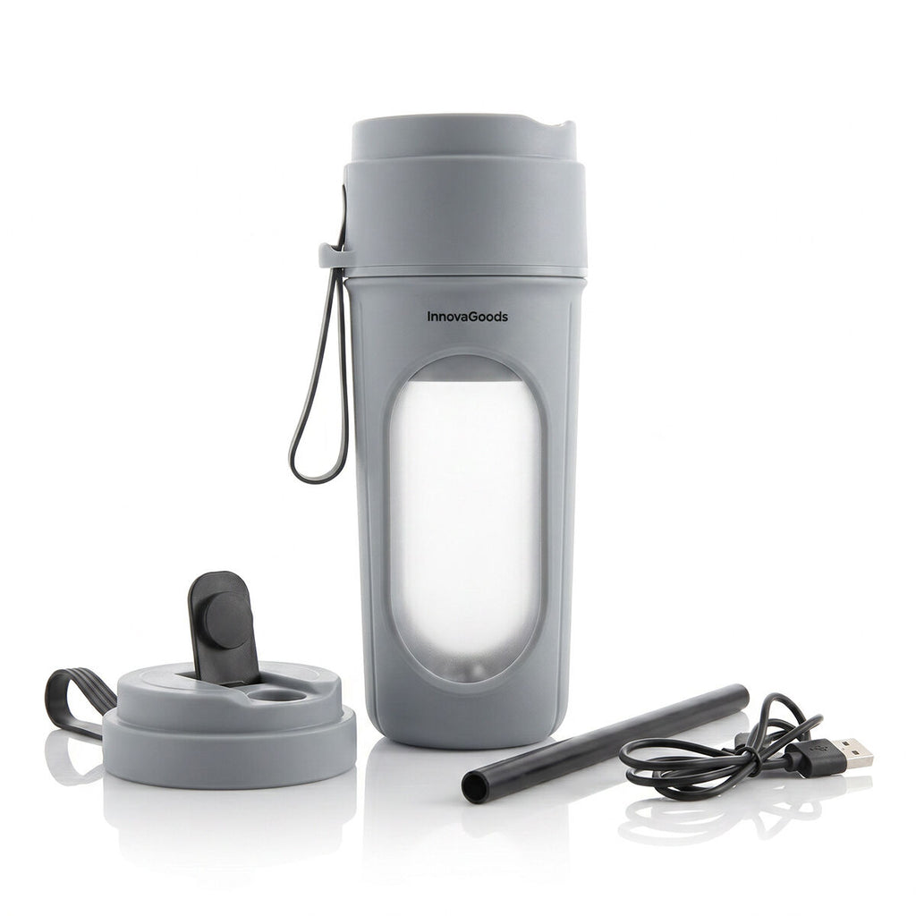InnovaGoods Wellsy Akku-Bechermixer – 450 ml, USB-C