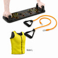 InnovaGoods Pulsher Liegestützbrett mit Passwa-Sportweste L – Paket