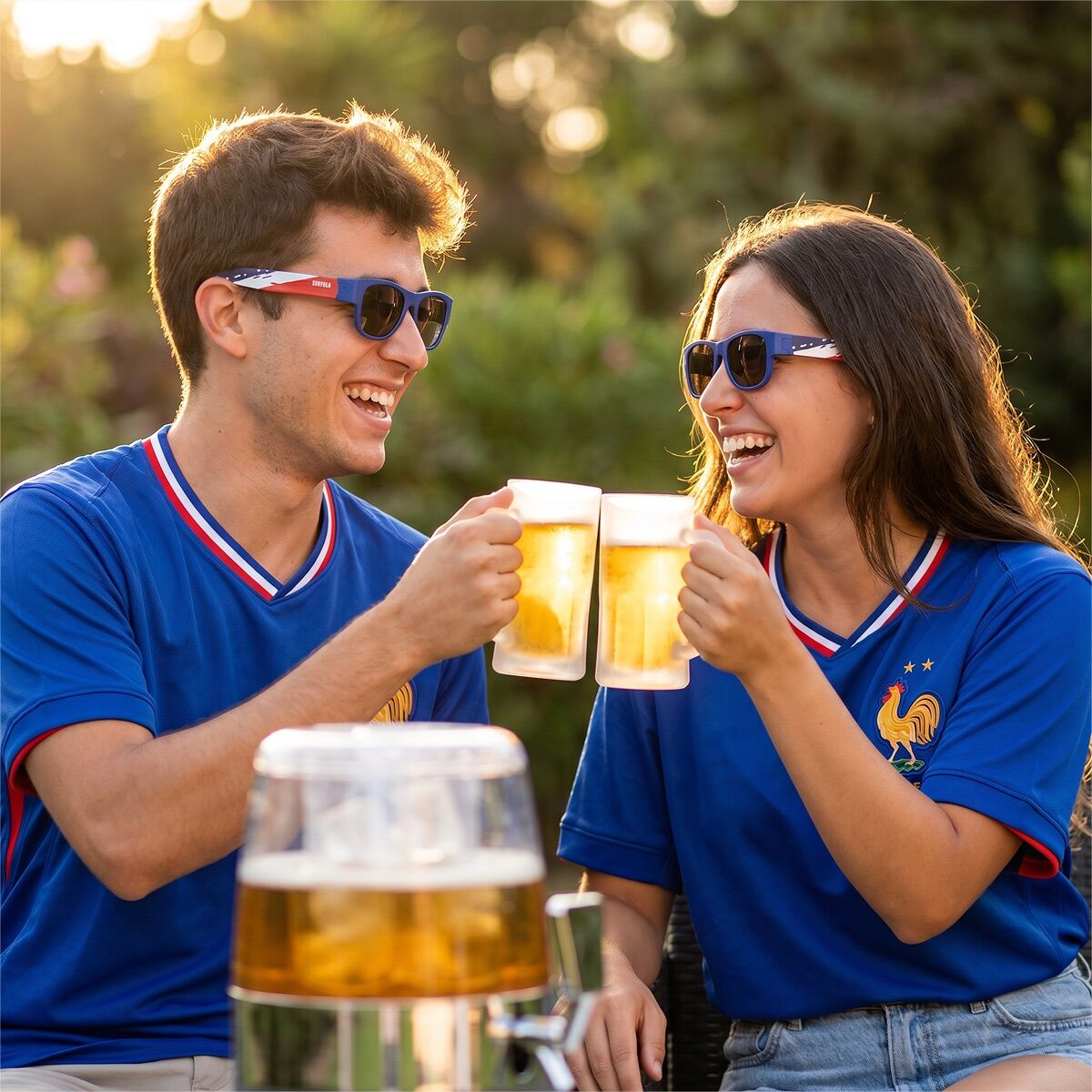 InnovaGoods Freer Getränkespender 4 L mit 2 Sunfold-Sonnenbrillen France